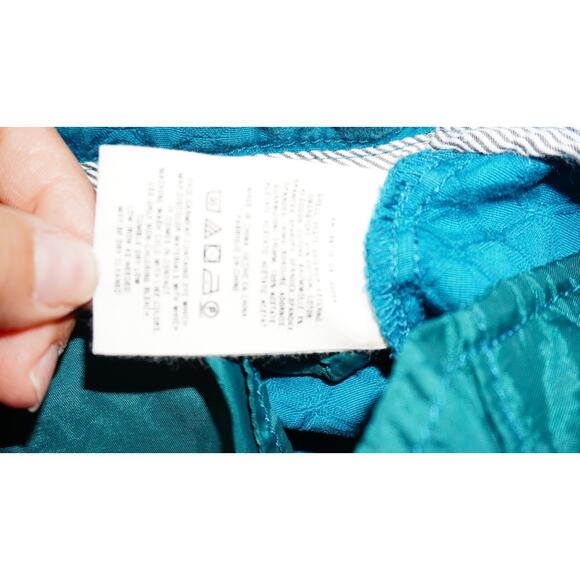 Cartonnier Charlie Ankle Pants Teal Textured Snake Print Women’s 8 - Picture 4 of 10